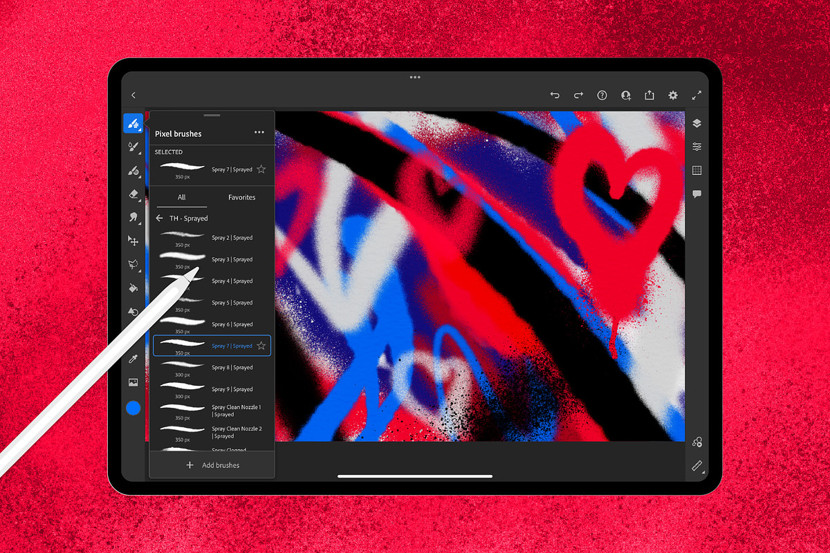 Sprayed Paint Photoshop Brushes, a Brush Add-On by Tim Hankins Design (Photo 2 of 5)