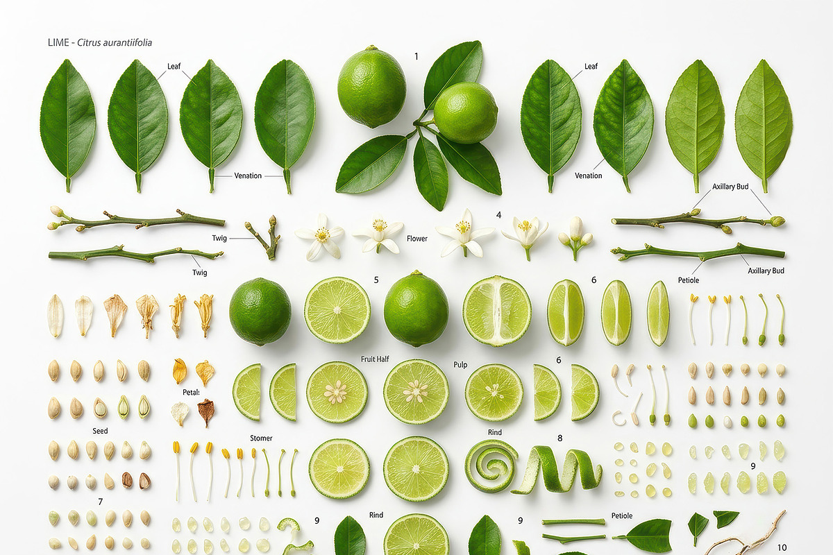 3 Botanical Knolling Elements Pack, an Education Illustration by StockVerse Creative (Photo 4 of 4)