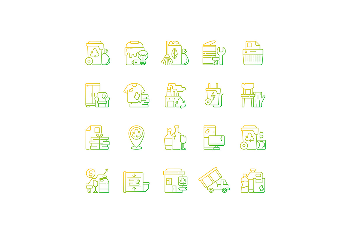 Environmental problems and solutions, an Outline Icon by IMG Visuals (Photo 7 of 23)