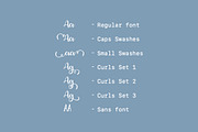 Angelica script with swashes, a Handwritten Font by supfonts (Thumbnail 8 of 8)