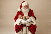 Santa Newborn Digital Backdrop, a Layer Style Add-On by Wild Honey Design Co. (Thumbnail 1 of 2)