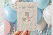 Baby Animals Clipart & Frames Bundle, an Illustration by AlenaVlasko stock Market (Thumbnail 6 of 6)