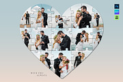 Love Heart Puzzle Photo Collage, a Social Media Template by DesignerCandies (Thumbnail 5 of 5)