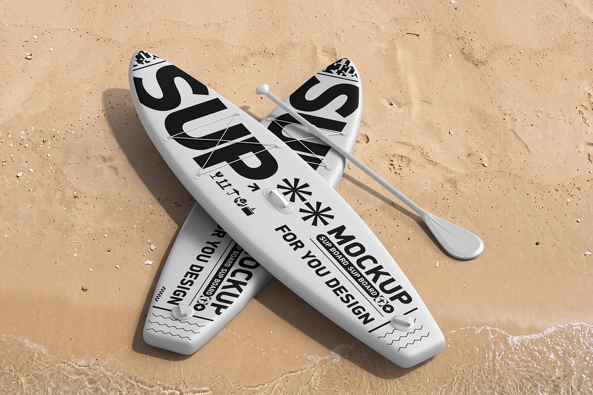 SUP Board Mockup, an Advertising Mockup by PopotLane (Photo 5 of 9)