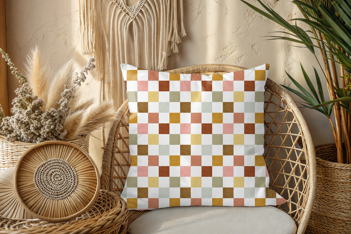 Rustic Cozy Fall Checkered Pattern, a Pattern Graphic by OwlAndFern (Photo 11 of 14)