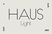 HAUS Sans Light, a Sans Serif Font by MARTINI Type Designer (Thumbnail 1 of 5)