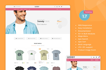 Leosy - PrestaShop T-shirts Store