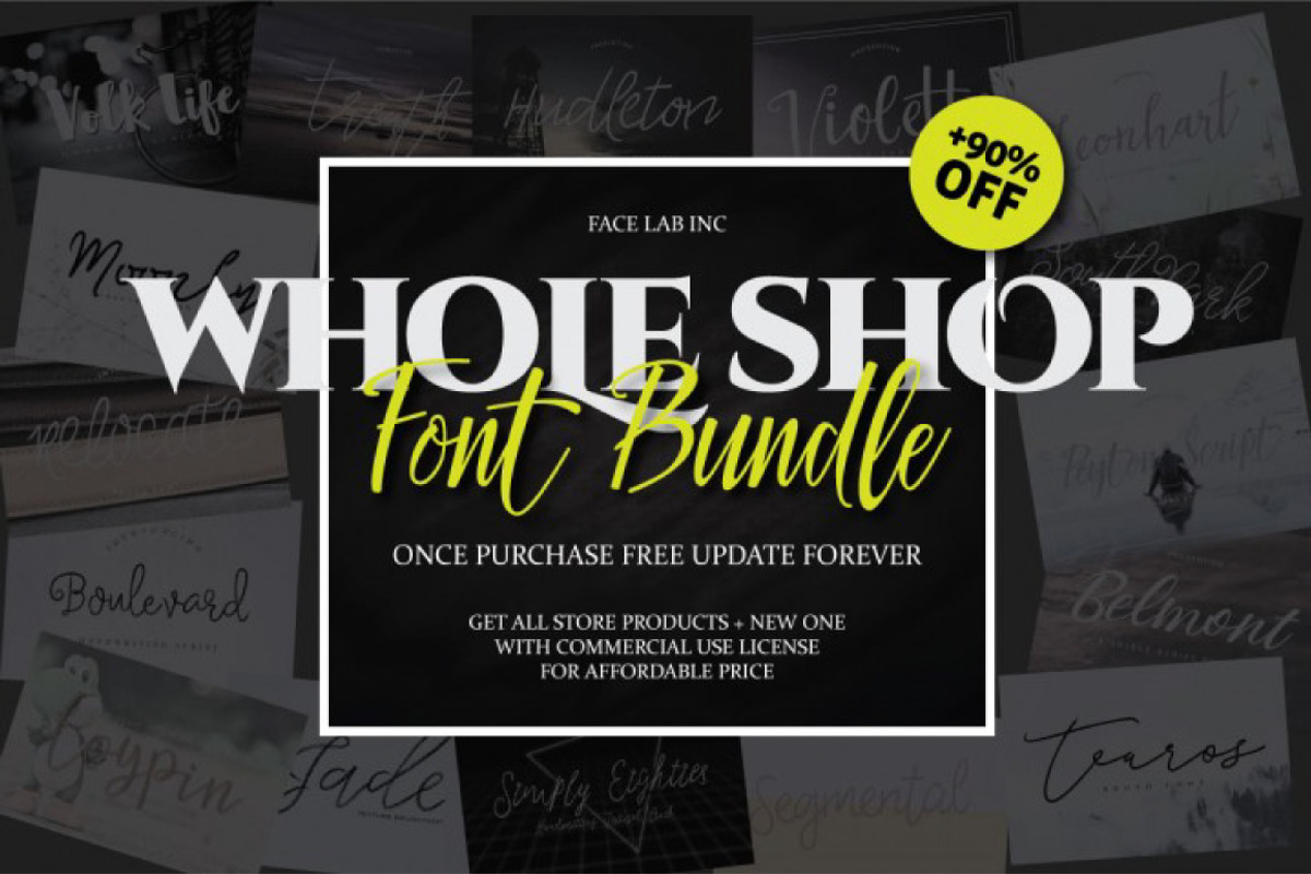 FONT BUNDLE - SHOP BUNDLE