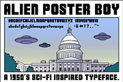 Alien Poster Boy - Typeface, a Sans Serif Font by bciii design (Thumbnail 2 of 2)