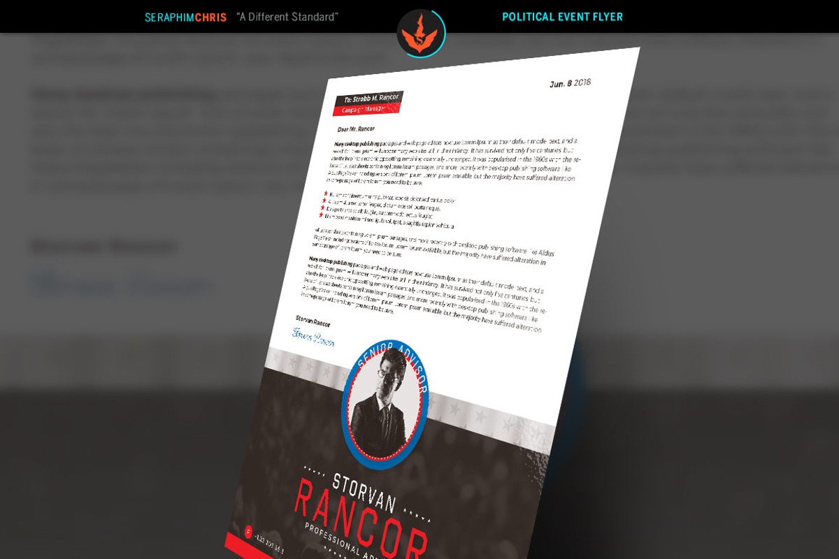 Political Resume Template, a Resume Template by SeraphimChris