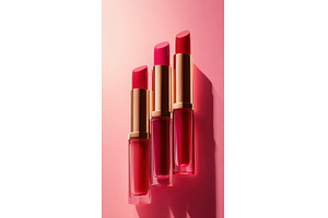 Colorful lipsticks on pastel, an Arts & Entertainment Photo by Beautiful things