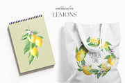 Watercolor Lemons Clipart, an Illustration by YuliyaArtGarden (Thumbnail 6 of 6)