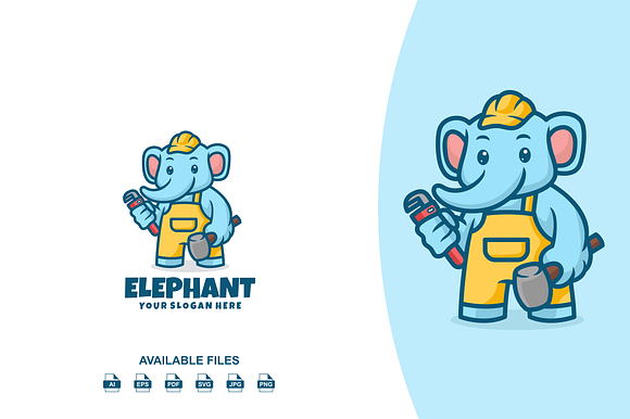 Elephant Plumber Logo preview 2