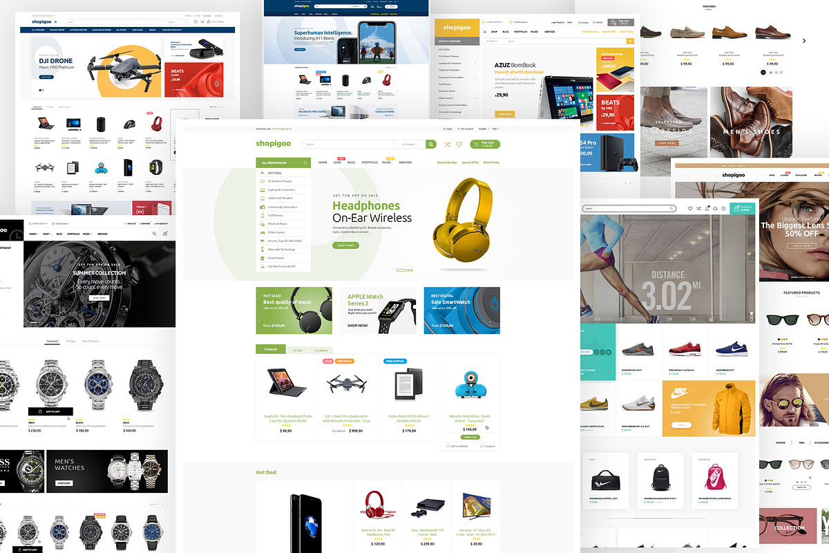 shopigoo - Multiuse PSD Template, a Websites & App Template by Metin Kazan (Photo 1 of 6)