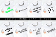 Big Bundle-Feminine Graphic Tees, a Background Graphic by iloladesign (Thumbnail 2 of 36)