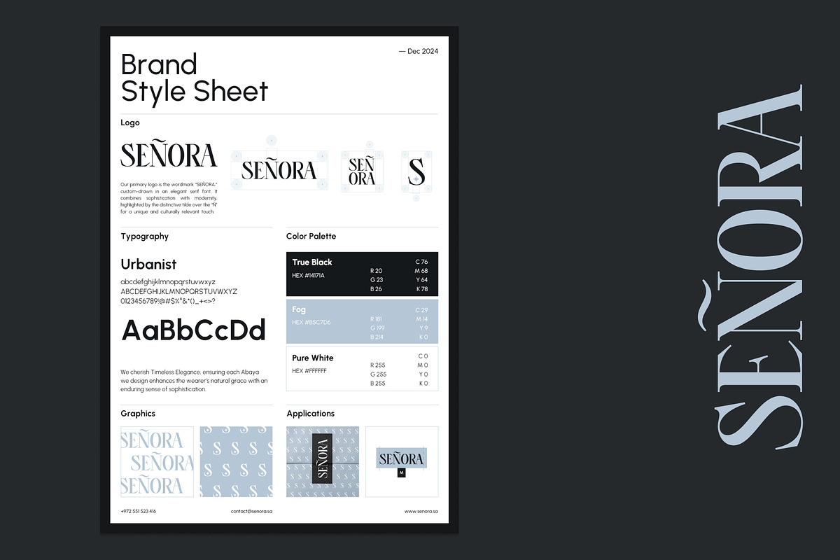 Senora - Brand Guidebook Template, a Branding & Logo Template by Hamdi Designs (Photo 9 of 12)