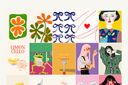 85 MIXED PRINT GALLERY, a Background Graphic by Ann Creative (Thumbnail 9 of 10)
