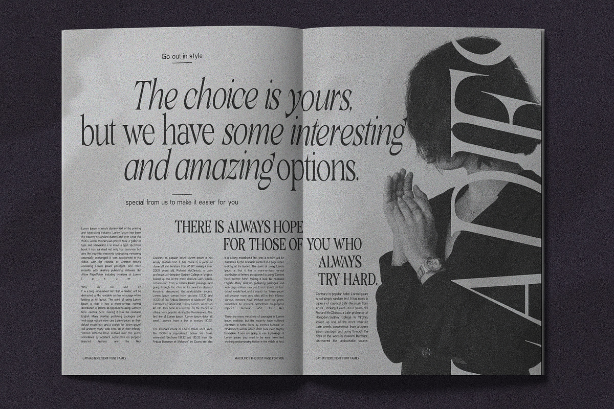 Lathasterie - Serif Font (38 Fonts), a Serif Font by Maculinc Type (Photo 14 of 20)