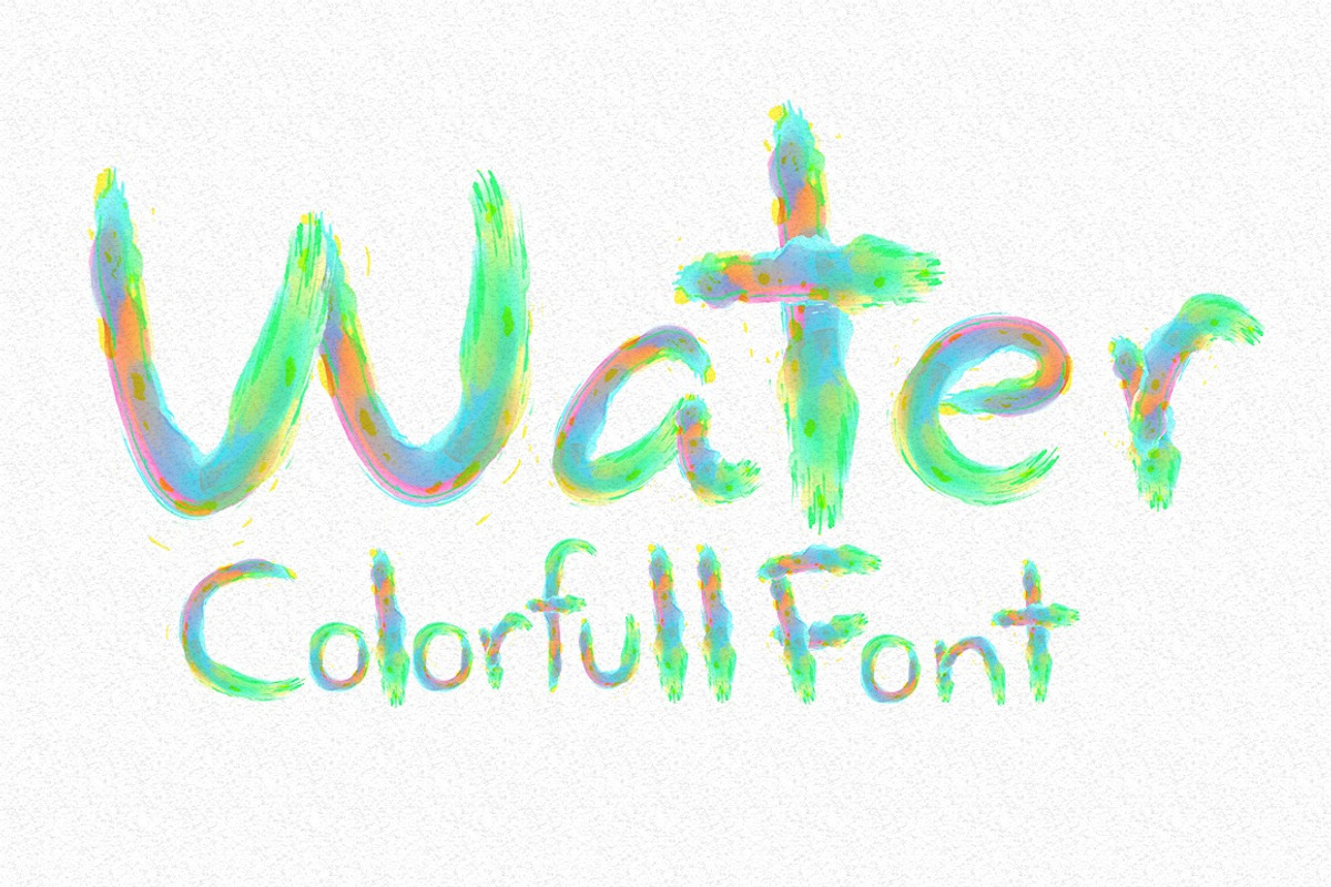 Watercolor Alphabet preview 4