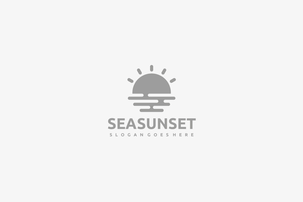 Sea Sunset Logo, a Branding & Logo Template by 3ab2ou (Photo 2 of 3)