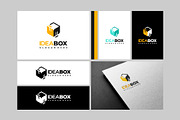 Set of Idea Box Logo designs concept, a Branding & Logo Template by Lucky Creative (Thumbnail 5 of 5)