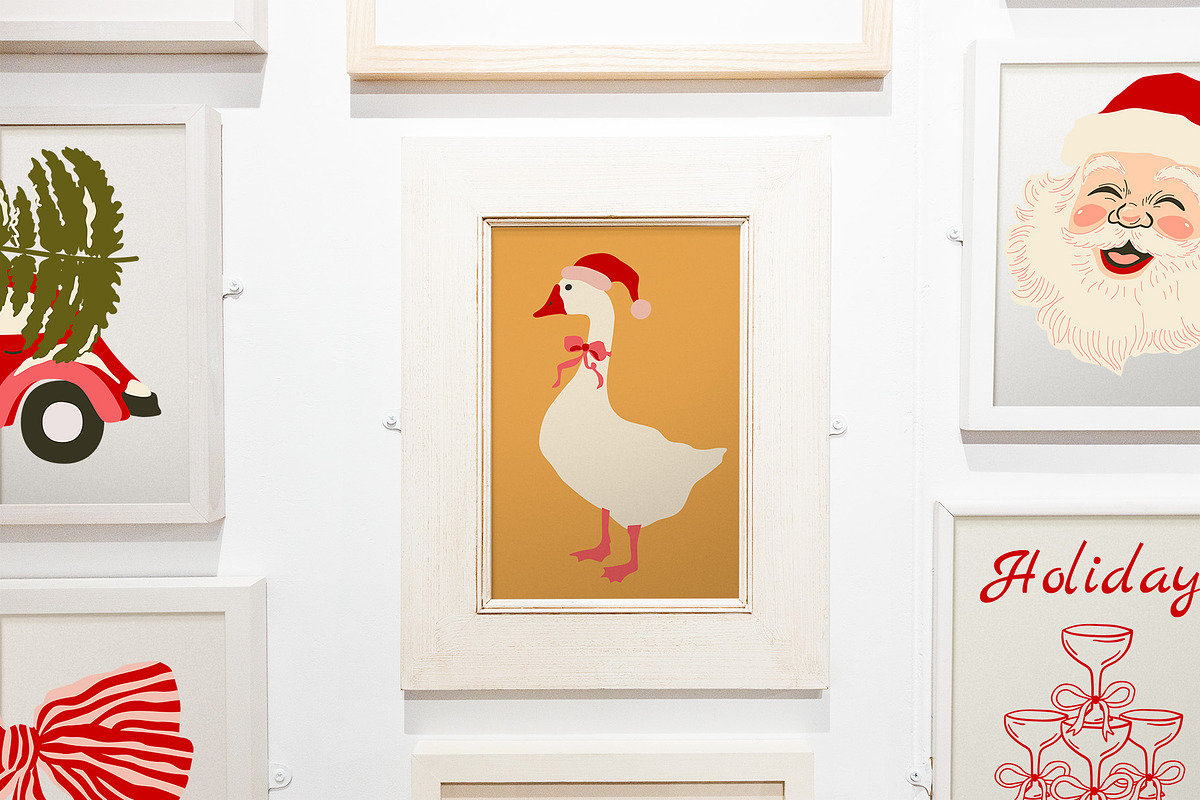 Vintage Christmas clipart & posters, an Object Graphic by Tani Kuzminka (Photo 7 of 13)