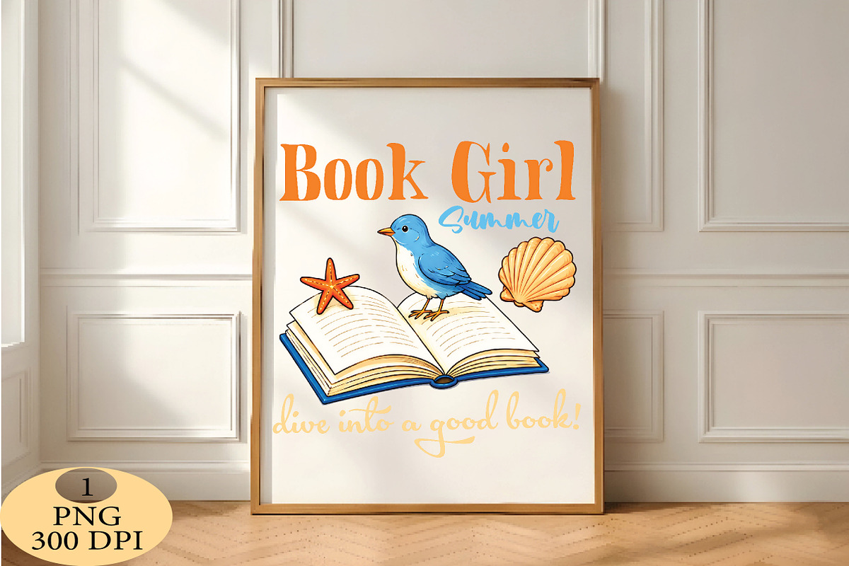Book Girl Summer PNG, a Seasonal Illustration by Daily.Designs (Photo 5 of 5)