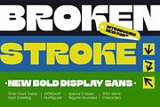 Broken Stroke New Bold Display Sans, a Sans Serif Font by timelesstype.co (Thumbnail 1 of 10)