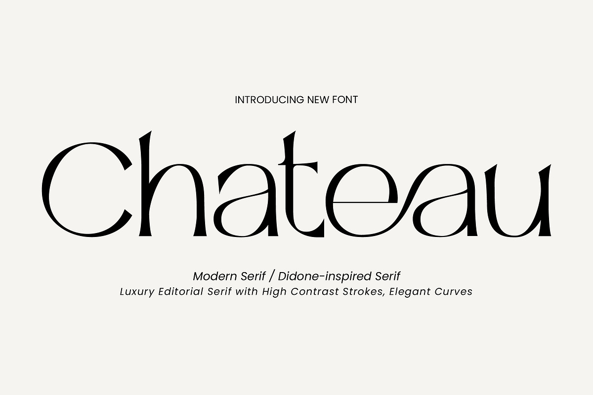 Chateau Luxury Modern Serif Font, a Serif Font by operatype.co (Photo 1 of 8)