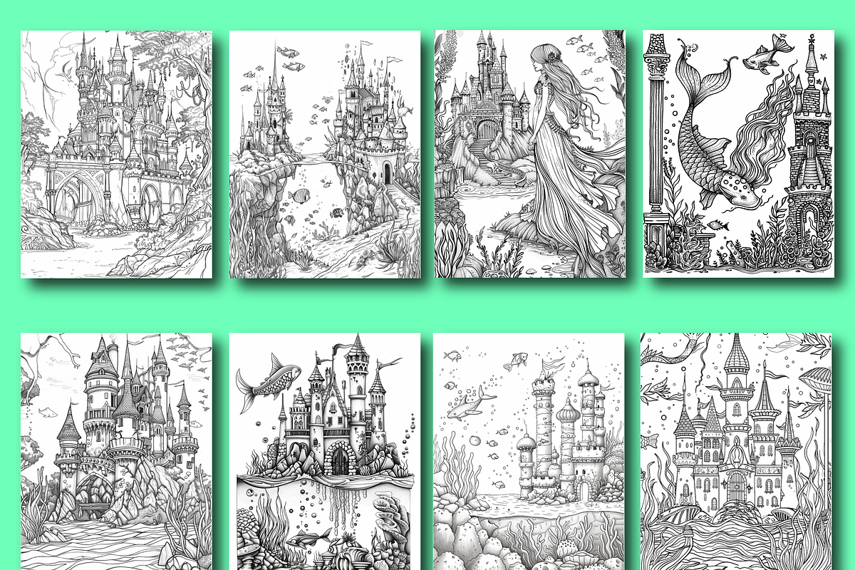 Vintage Fairytale Coloring Pages, a Person Illustration by Design Zone (Photo 3 of 7)