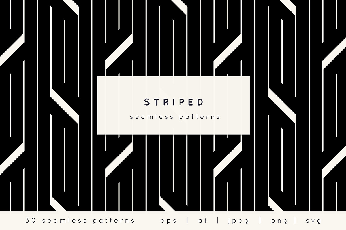 Striped. Seamless Patterns, a Pattern Graphic by Curly_Pat (Photo 1 of 8)