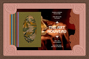 Art Nouveau Papers & Frames, a Texture Graphic by pixelbuddha.net (Thumbnail 1 of 13)