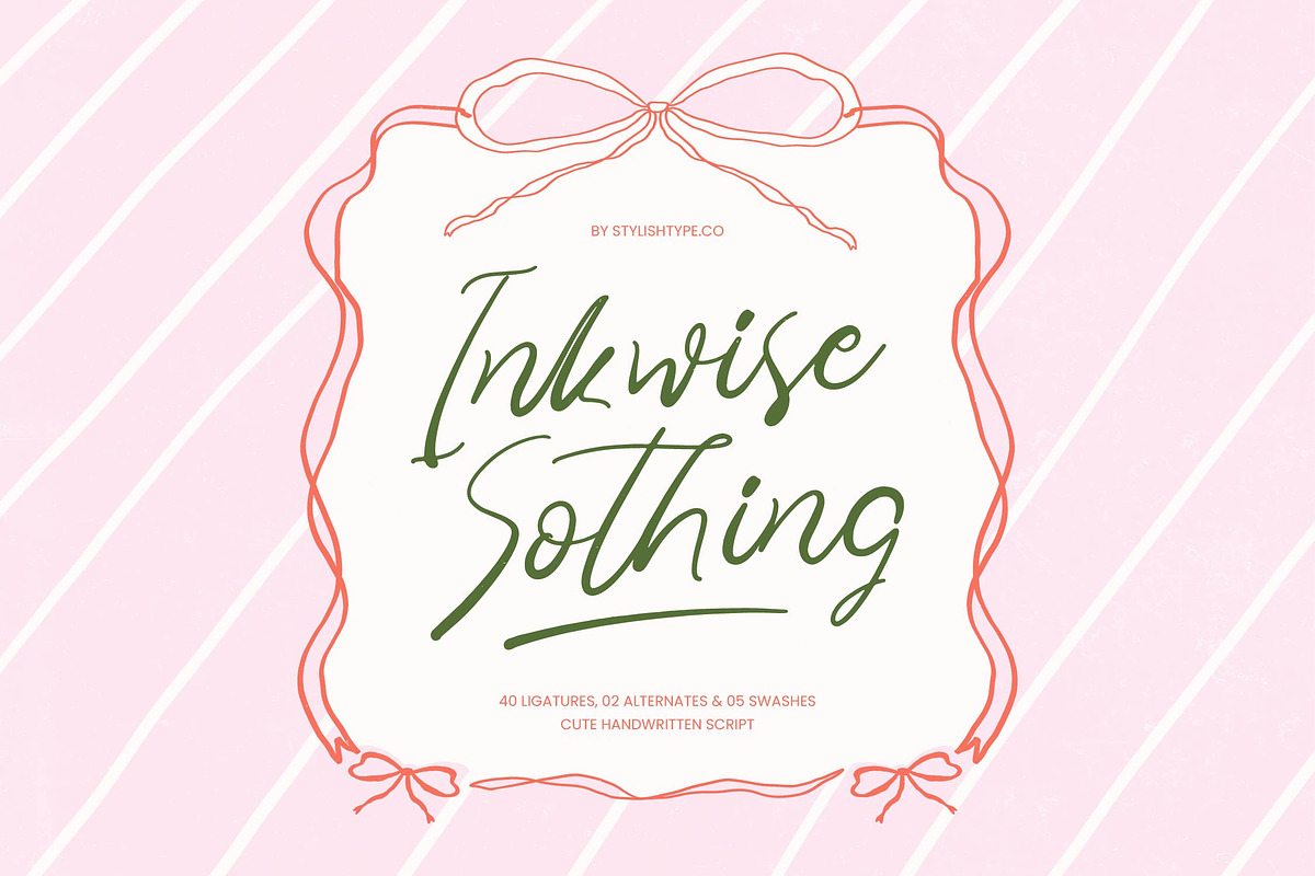 Inkwise Sothing Cute Handwritten, a Script Font by stylishtype.co (Photo 1 of 10)