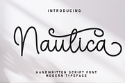 Nautica | Script Font, a Handwritten Font by Scratchones (Thumbnail 1 of 9)