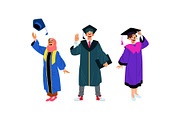 Graduation Characters Illustration, an Education Illustration by SLAB! Design (Thumbnail 2 of 3)