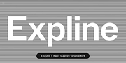 Expline, a Sans Serif Font by Formatype Foundry (Thumbnail 1 of 16)