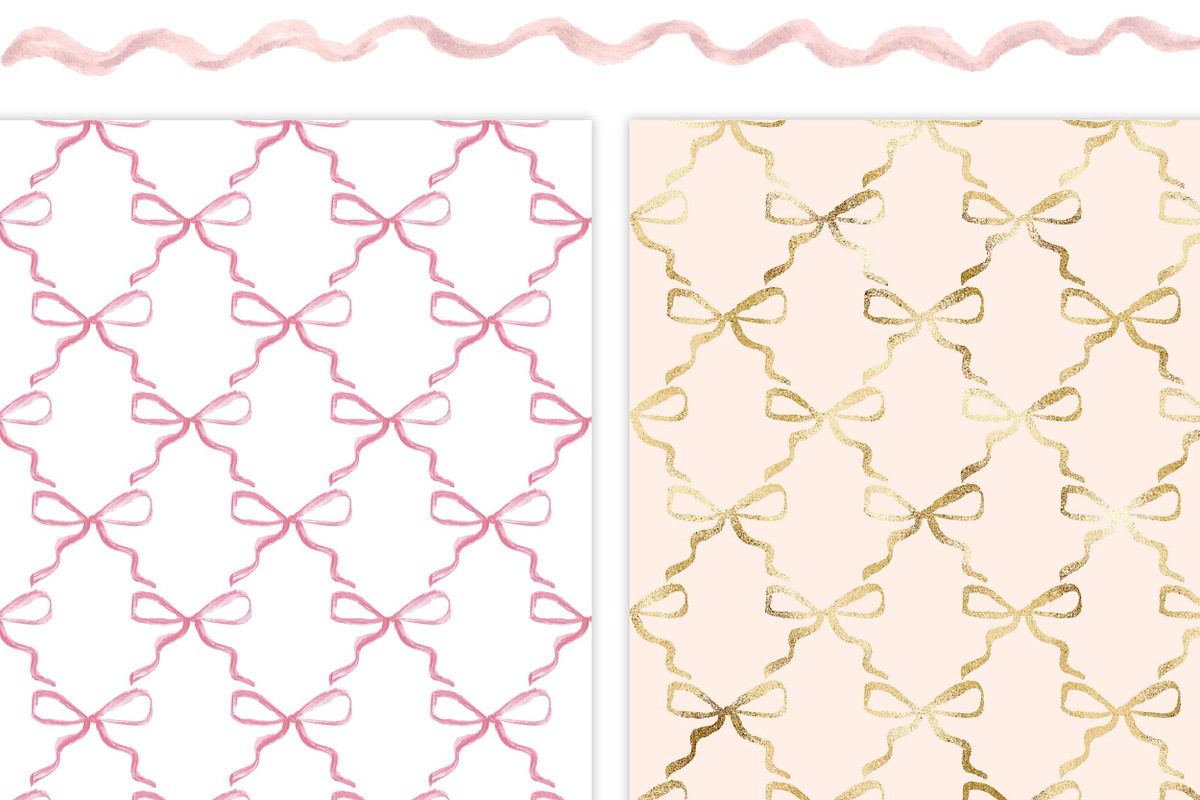 Coquette Bow Trellis Pattern Repeat, a Pattern Graphic by Essem Creatives (Photo 5 of 5)