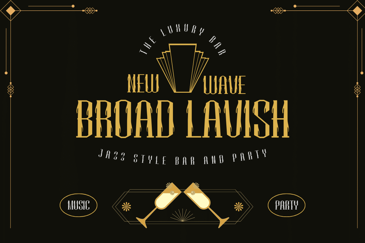 Mihbur | Art Deco Font, a Serif Font by twinstd (Photo 4 of 13)
