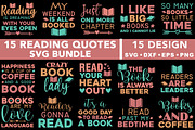 Reading SVG Bundle, an Education Illustration by Designvipe (Thumbnail 1 of 4)