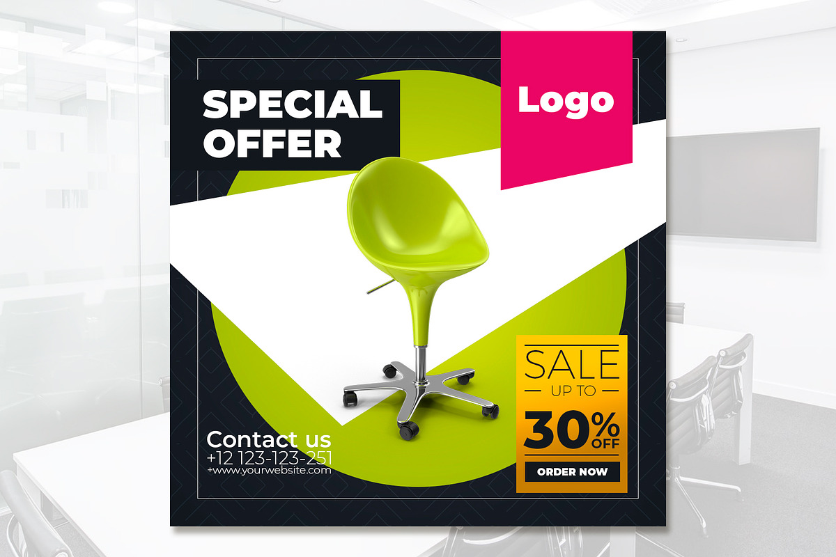 Instagram Posts Furniture Template, a Social Media Template by rogeriomarcos (Photo 5 of 7)