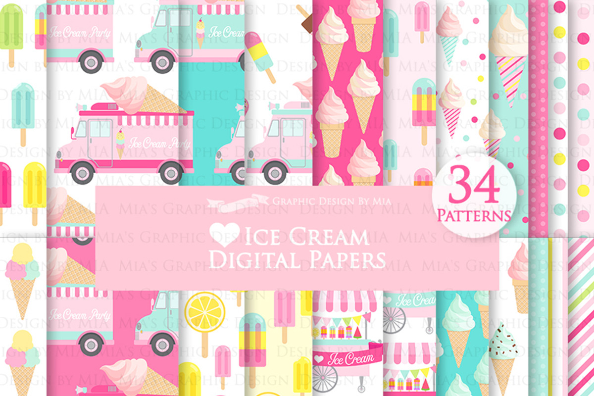 Ice Cream Party, Ice Cream Truck, an Illustration by Mia's Graphic Design (Photo 6 of 9)