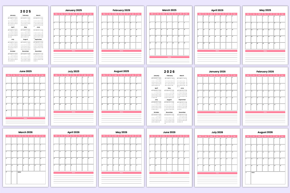2025-26 Girl Boss Planner Bundle, a Stationery Template by Mustafiz (Photo 3 of 6)