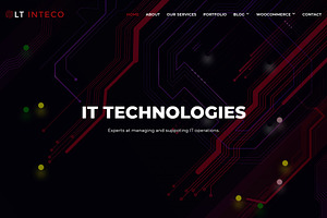 LT Inteco Onepage IT WordPress Theme