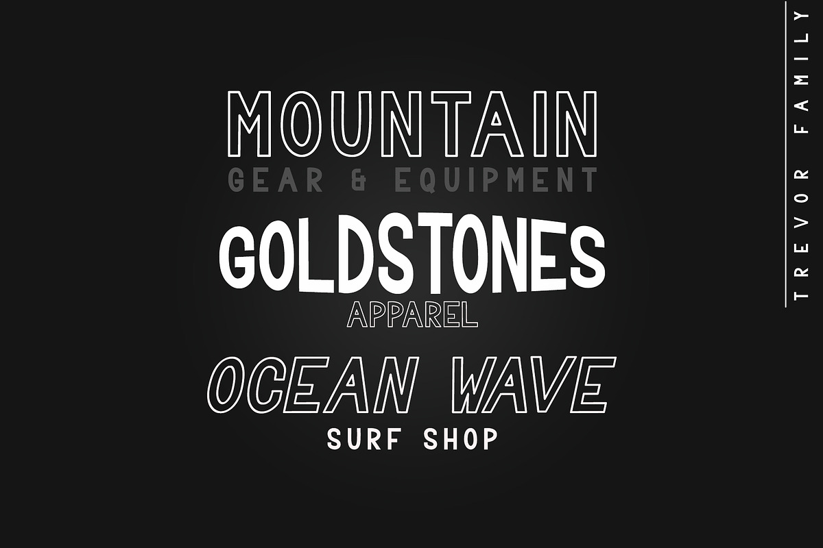 Trevor - Elegant Font Family preview 6