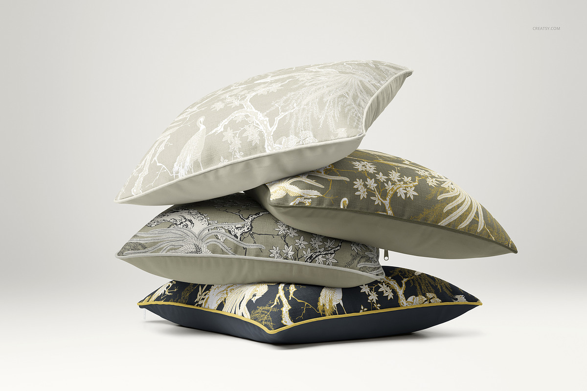 Reversible Piped Cushions Mockup Set, a Household Mockup by creatsy5 (Photo 20 of 25)