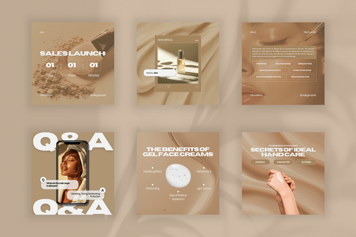 Skincare Bundle Canva Templates, a Design Template by Xenié Creative (Photo 5 of 10)