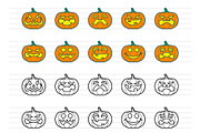 Halloween Pumpkins Icons, an Icon by doghead (Thumbnail 2 of 3)