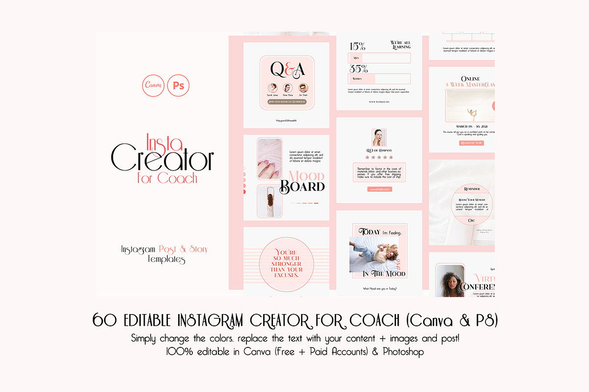 Coach Bundle 492 in 1 CANVA PS, a Social Media Template by goodesign (Photo 2 of 11)
