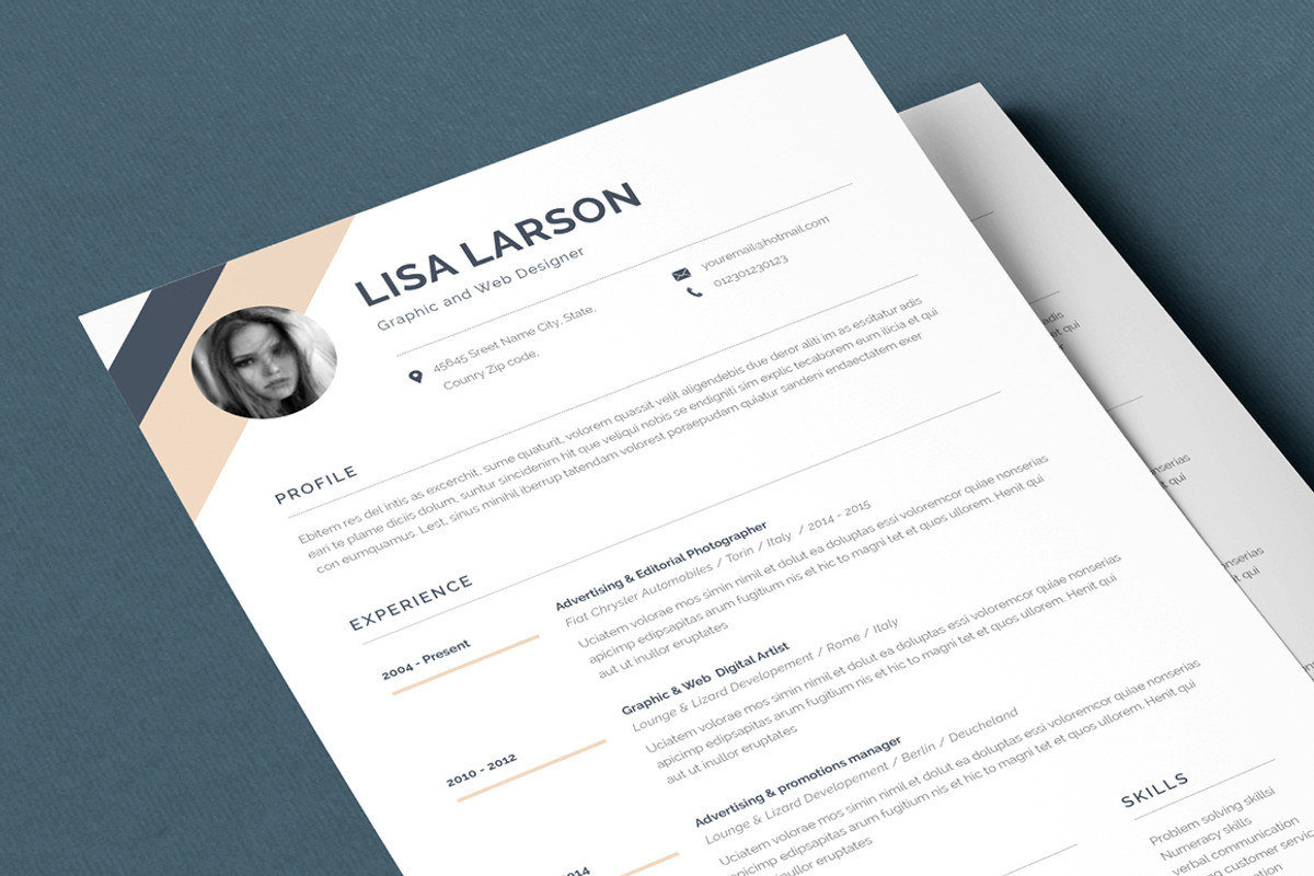 Resume Lisa, a Resume Template by Astut (Photo 4 of 6)