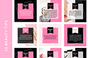 50 Beauty posts - Canva, a Social Media Template by SilverMintDesign (Thumbnail 5 of 5)